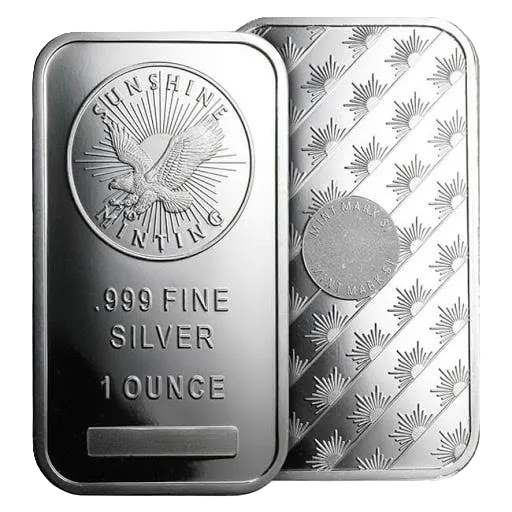 1 oz Silver Bar - Secondary Market Random bar