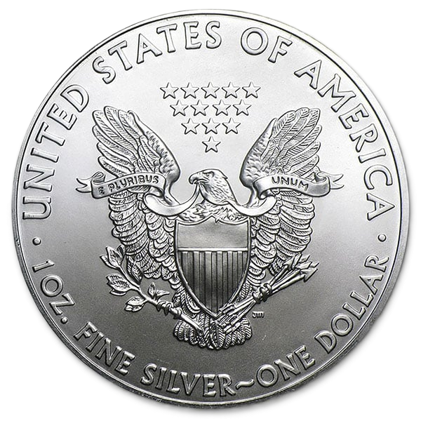 1 oz American Silver Eagle Coin BU -Type 1(Random Year)