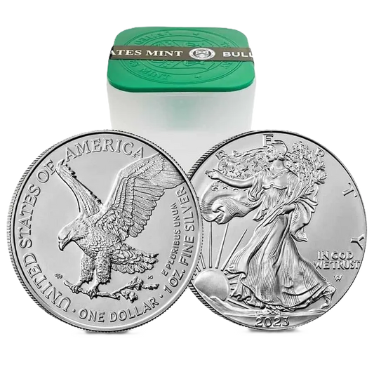 2023 1 oz Silver American Eagle Tube of 20 BU coins